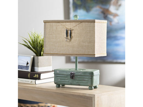Tackle Box Green Table Lamp (Set of 2) - Ornate Home