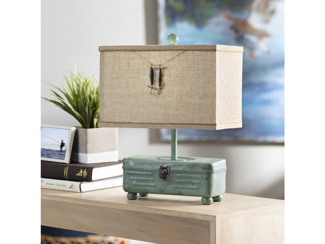 Tackle Box Green Table Lamp (Set of 2) - Ornate Home