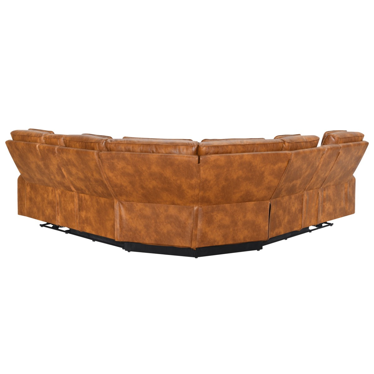 Taddeo Brown Power Motion Sectional Sofa Set W/Power Headrest, Massage & Led - Ornate Home