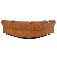 Taddeo Brown Power Motion Sectional Sofa Set W/Power Headrest, Massage & Led - Ornate Home