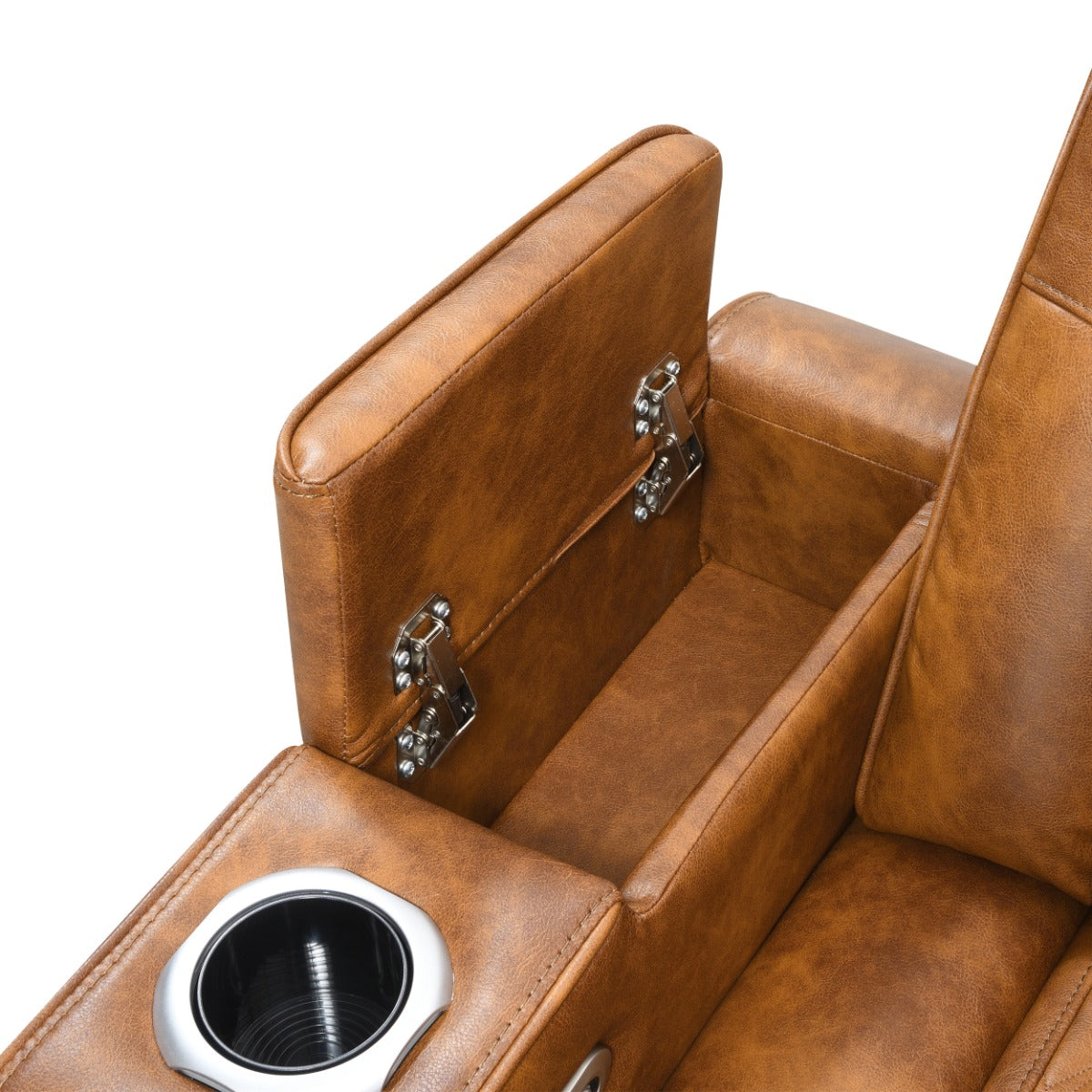 Taddeo Brown Power Motion Sectional Sofa Set W/Power Headrest, Massage & Led - Ornate Home