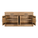 Tade Honey Pine 2 Drawer Sideboard - Ornate Home