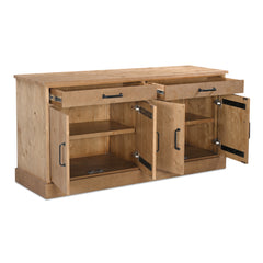 Tade Honey Pine 2 Drawer Sideboard - Ornate Home