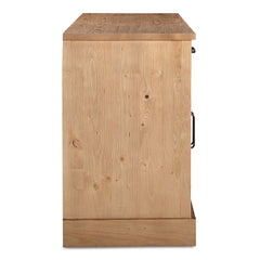 Tade Honey Pine 2 Drawer Sideboard - Ornate Home