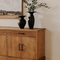 Tade Honey Pine 2 Drawer Sideboard - Ornate Home