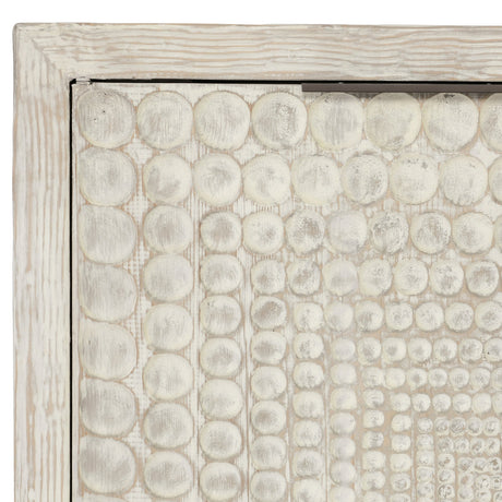 Tafari Timeworn Cream Cabinet - Ornate Home