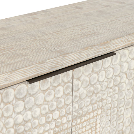 Tafari Timeworn Cream Cabinet - Ornate Home