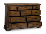 Taffenbrook Brown Dresser (Online Special Price) - Ornate Home