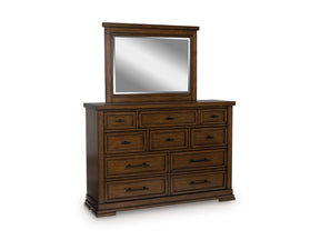 Taffenbrook Brown Dresser and Mirror (Online Special Price) - Ornate Home