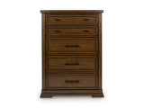 Taffenbrook Brown Five Drawer Chest (Online Special Price) - Ornate Home