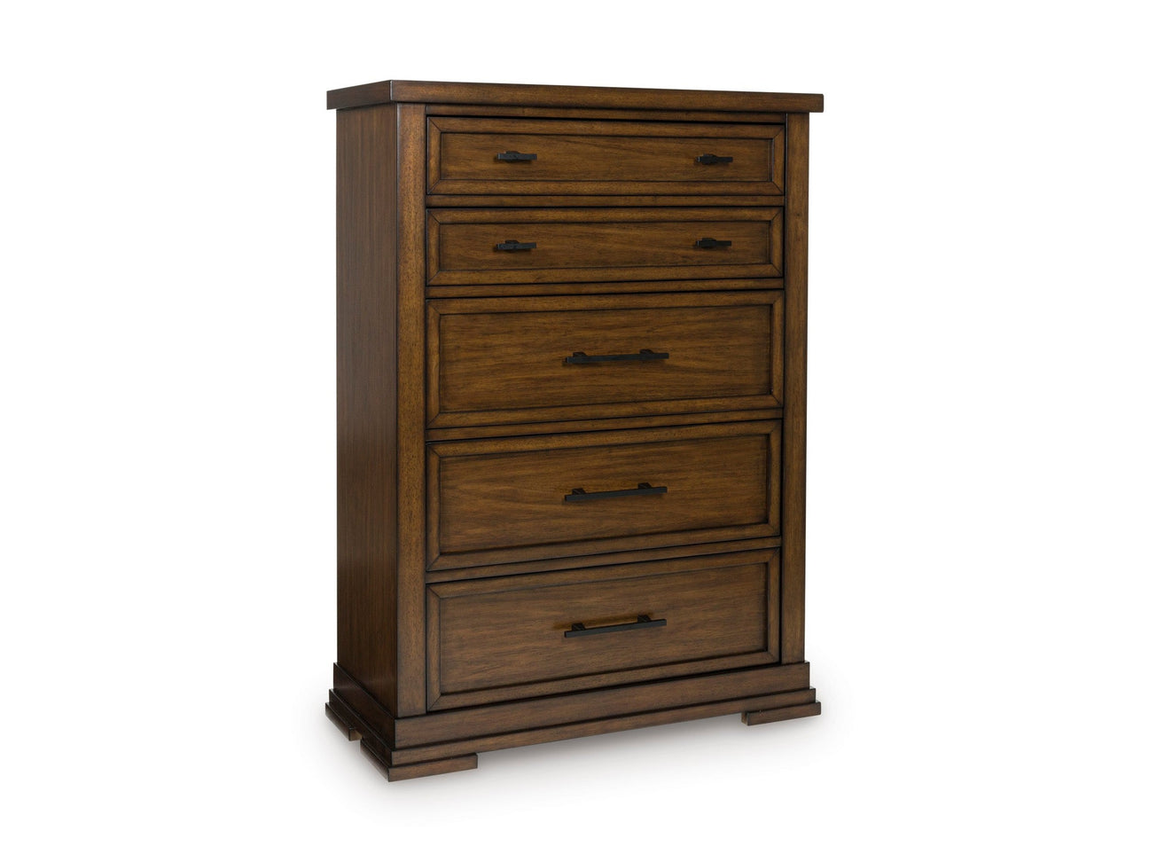 Taffenbrook Brown Five Drawer Chest - Ornate Home