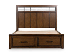 Taffenbrook Brown King Panel Storage Bed - Ornate Home