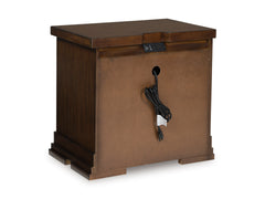 Taffenbrook Brown Three Drawer Nightstand - Ornate Home