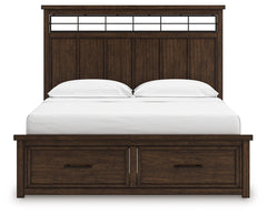 Taffenbrook Medium Brown California King Panel Storage Bed - Ornate Home