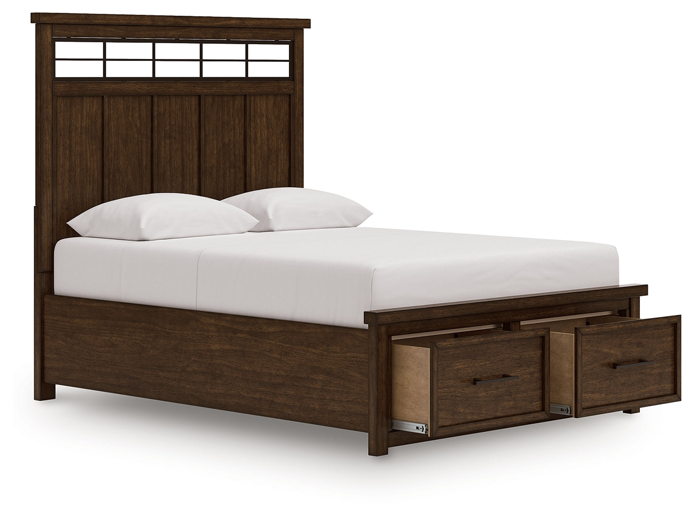 Taffenbrook Medium Brown Queen Panel Storage Bed (Online Special Price) - Ornate Home