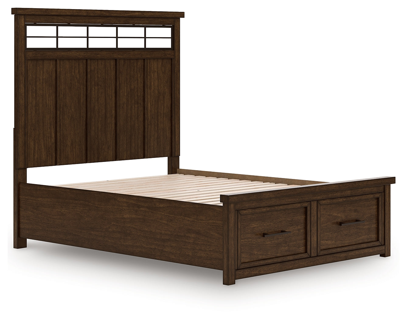 Taffenbrook Medium Brown Queen Panel Storage Bed (Online Special Price) - Ornate Home