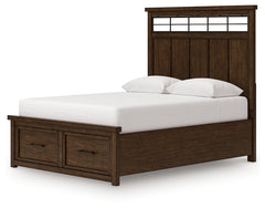 Taffenbrook Medium Brown Queen Panel Storage Bed - Ornate Home