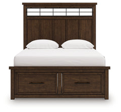 Taffenbrook Medium Brown Queen Panel Storage Bed - Ornate Home