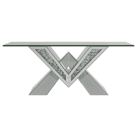 Taffeta Silver 3-piece Mirrored Coffee and End Table Set - Ornate Home