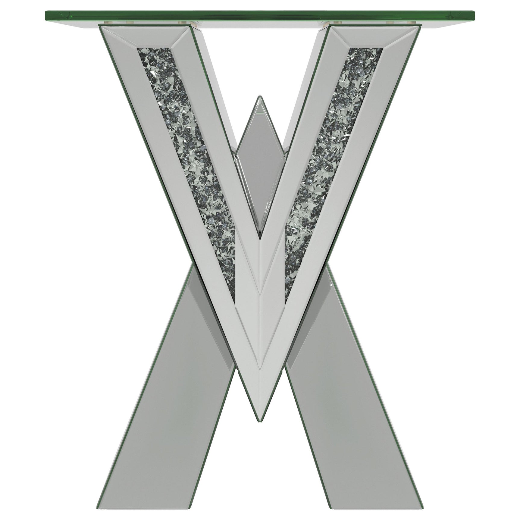 Taffeta Silver 3-piece Mirrored Coffee and End Table Set - Ornate Home