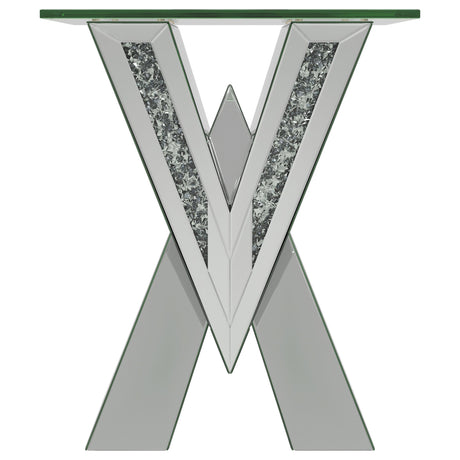 Taffeta Silver 3-piece Mirrored Coffee and End Table Set - Ornate Home