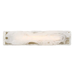 Taffy Brass/White 1 Light LED Swirl Glass Sconce - Ornate Home