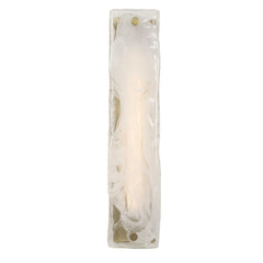 Taffy Brass/White 1 Light LED Swirl Glass Sconce - Ornate Home