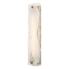 Taffy Brass/White 1 Light LED Swirl Glass Sconce - Ornate Home