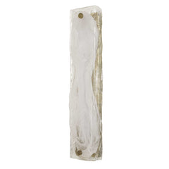 Taffy Brass/White 1 Light LED Swirl Glass Sconce - Ornate Home