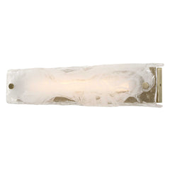 Taffy Brass/White 1 Light LED Swirl Glass Sconce - Ornate Home