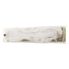 Taffy Brass/White 1 Light LED Swirl Glass Sconce - Ornate Home