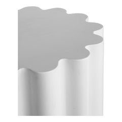 Taffy White Accent Table - Ornate Home