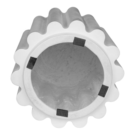 Taffy White Accent Table - Ornate Home