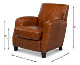 Taft Brown Chair - Ornate Home