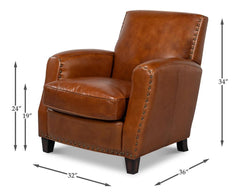 Taft Brown Chair - Ornate Home