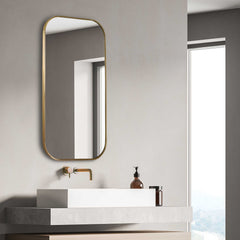 Taft Plated Brass Mirror - Ornate Home