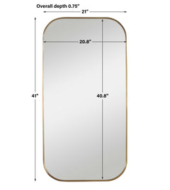 Taft Plated Brass Mirror - Ornate Home