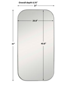 Taft Polished Nickel Mirror - Ornate Home