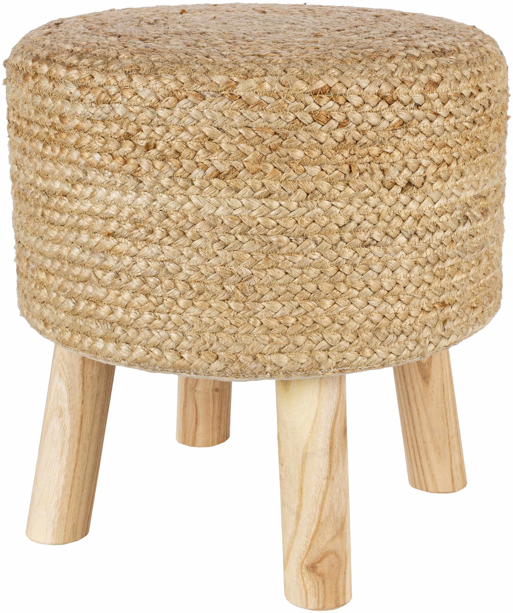 Tagaytay Natural Wood Stool Ottoman - Ornate Home