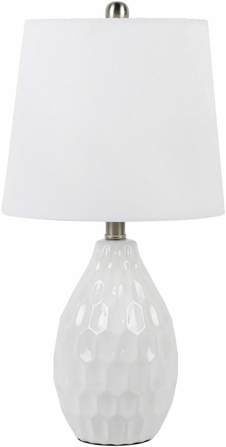 Taguig White Ceramic Table Lamp - Ornate Home