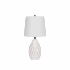 Taguig White Ceramic Table Lamp - Ornate Home