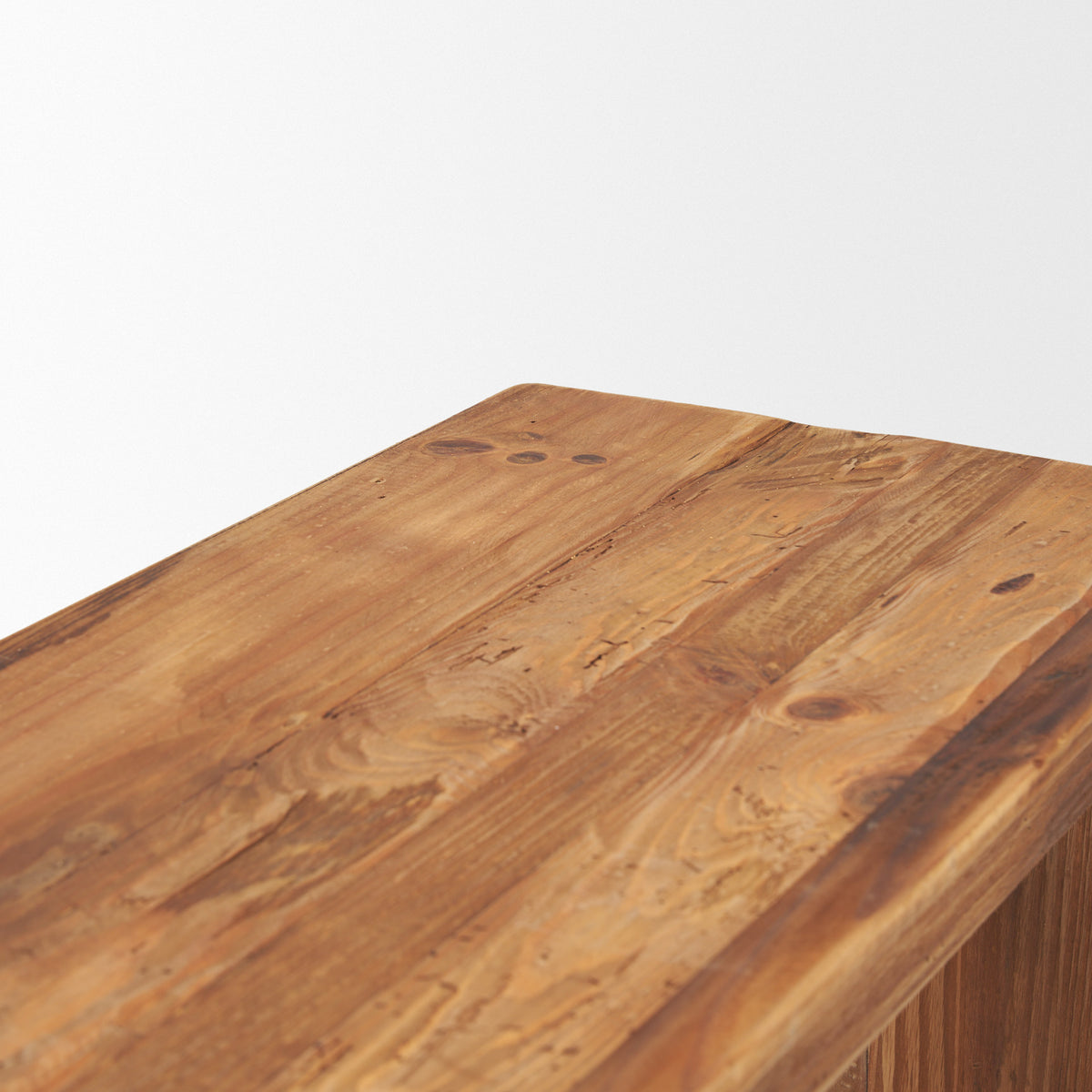 Tahira Brown Rectangular Recycled Wooden Bench - Ornate Home