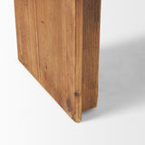 Tahira Brown Rectangular Recycled Wooden Bench - Ornate Home