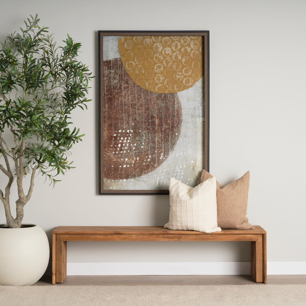 Tahira Brown Rectangular Recycled Wooden Bench - Ornate Home