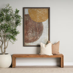 Tahira Brown Rectangular Recycled Wooden Bench