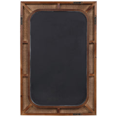 Tahiti Brown/Woodtone Rattan Mirror - Ornate Home