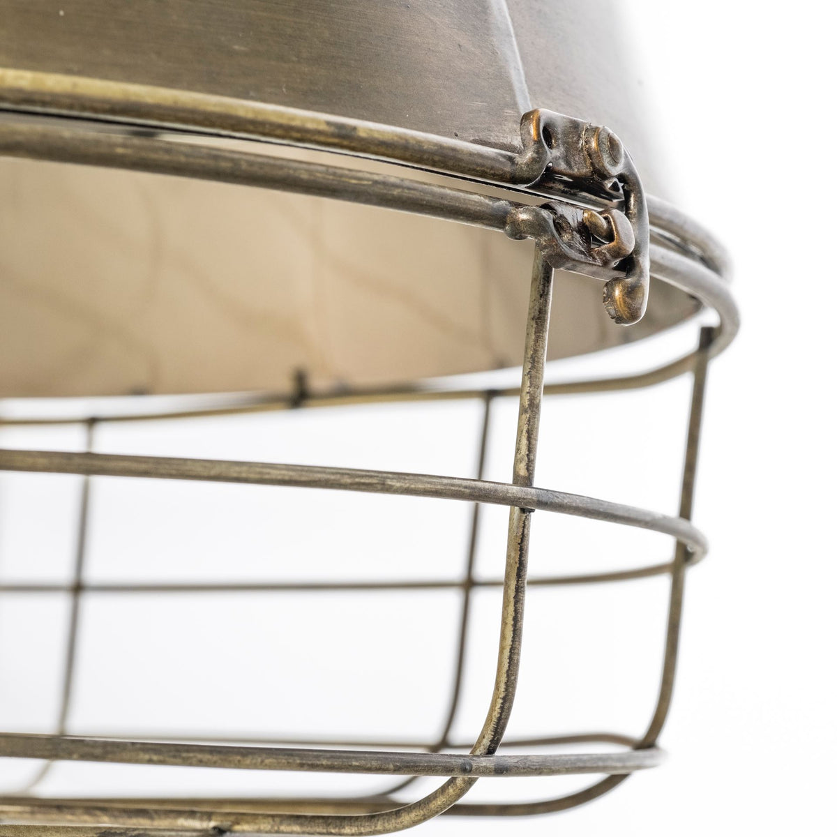 Tahla Gold Metal Cage Pendant Light - Ornate Home