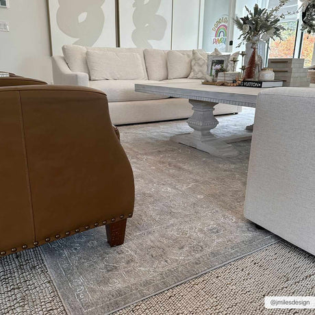 Tahmoor Gray Statement Rug - Clearance - Ornate Home