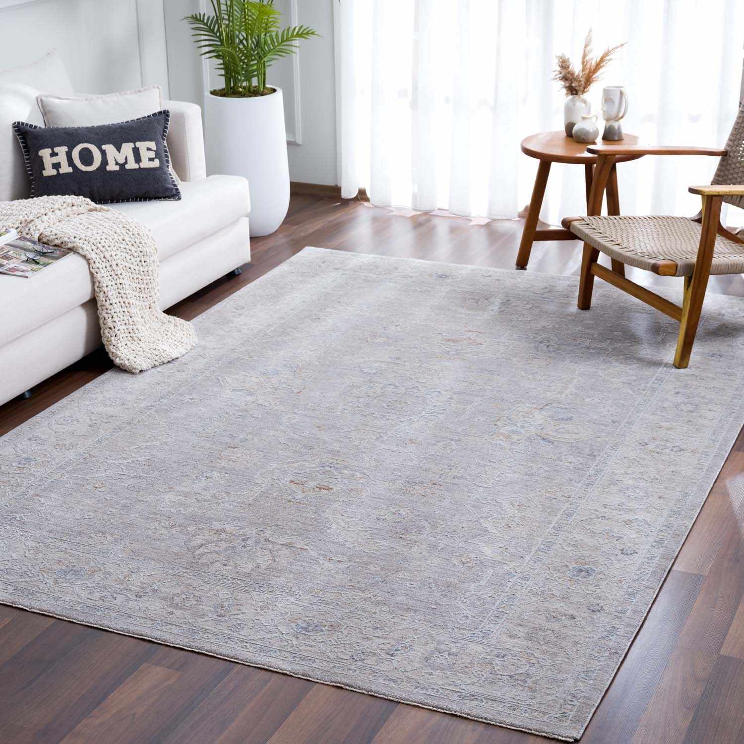 Tahmoor Gray Statement Rug - Clearance - Ornate Home