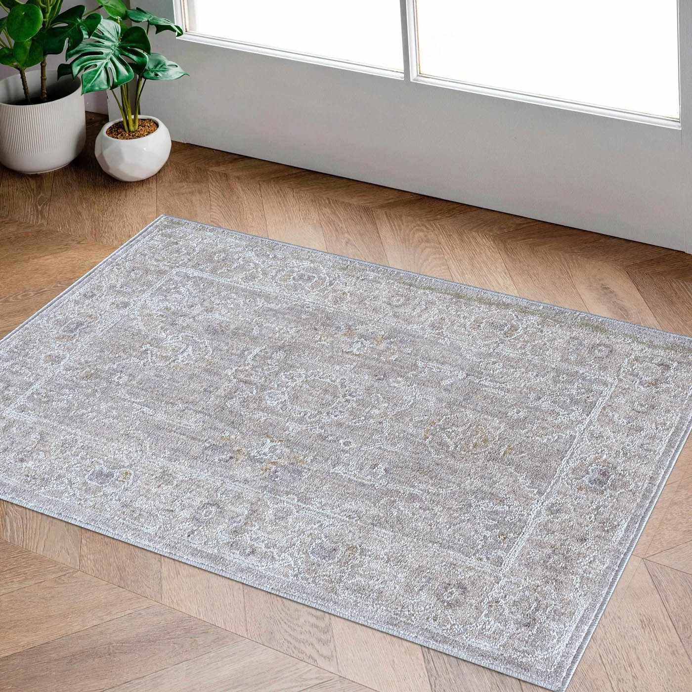 Tahmoor Gray Statement Rug - Clearance - Ornate Home